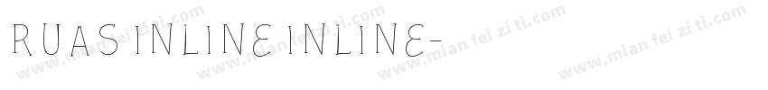 Ruas Inline Inline字体转换